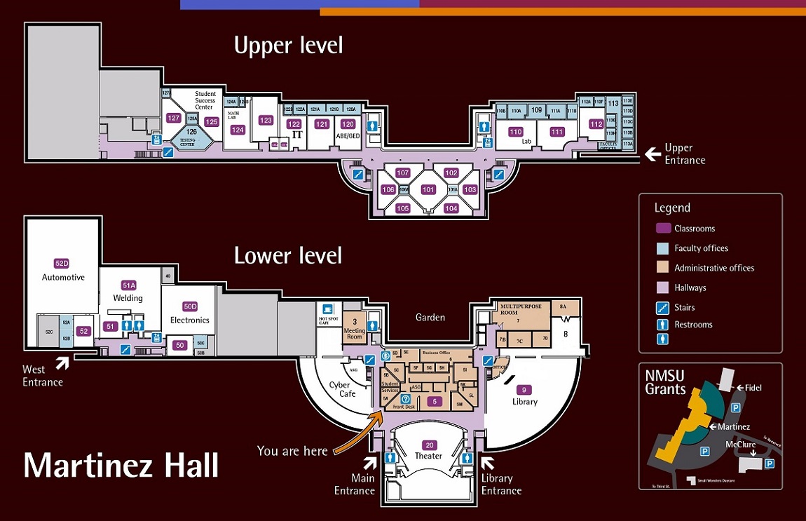 Martinez Hall Building Map